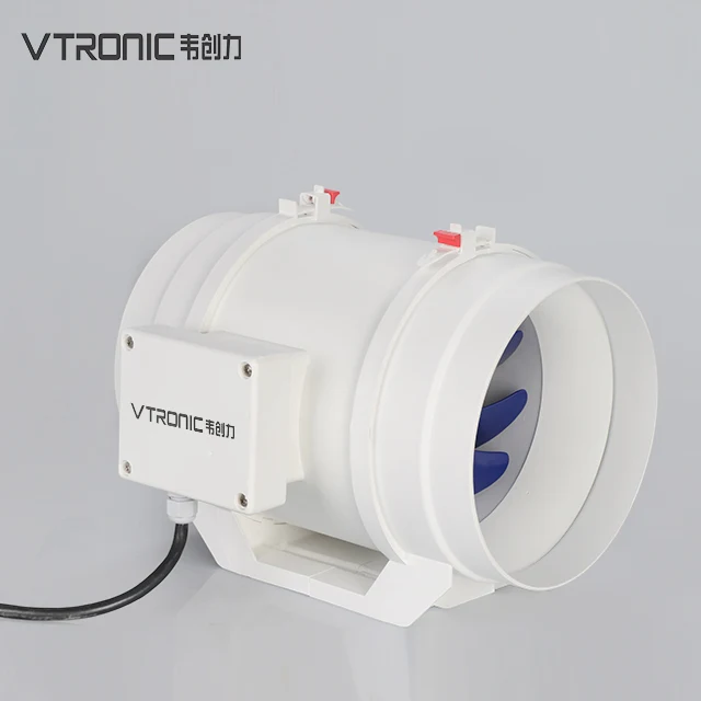 8 Inch 710 CFM Inline Duct Variable Speed Controller Quiet HVAC Ventilation Exhaust Blower Fan for Attic,Grow Tent