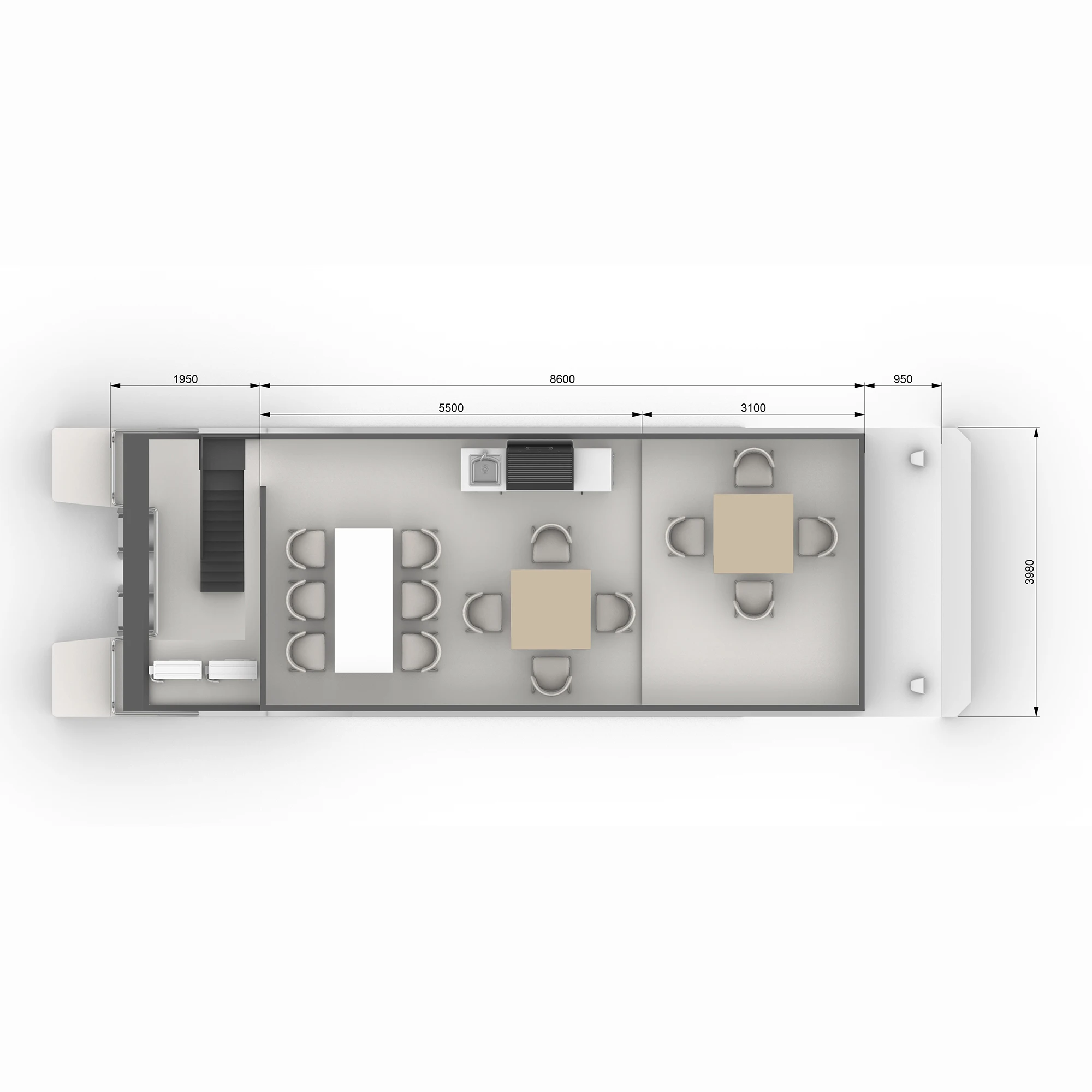 Houseboat For Floating Hotel Prefab House Modular House Boat Aluminum Structure Tiny Home Water House