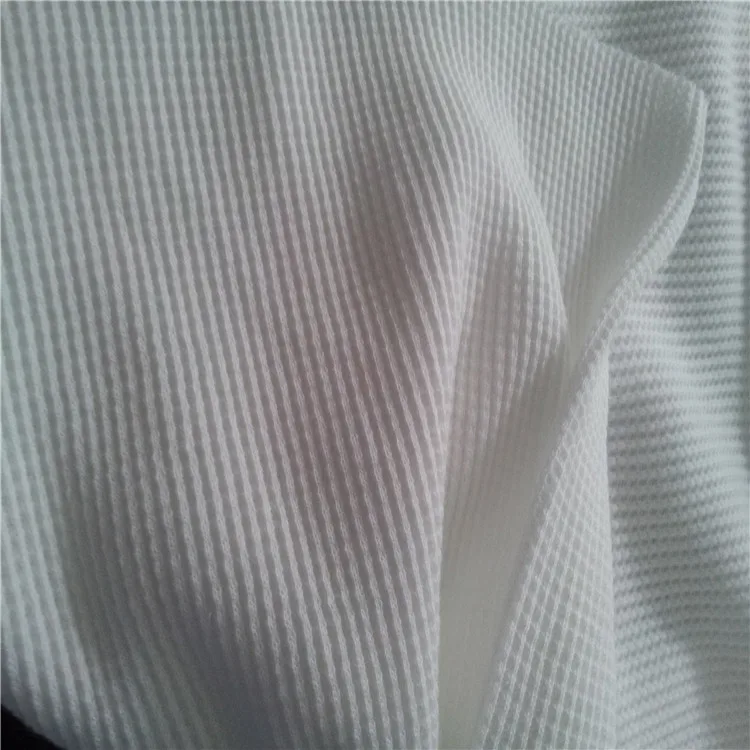 CVC60/40 Waffle Knitting 60 Cotton 40 Polyester Waffle Cotton Fabric