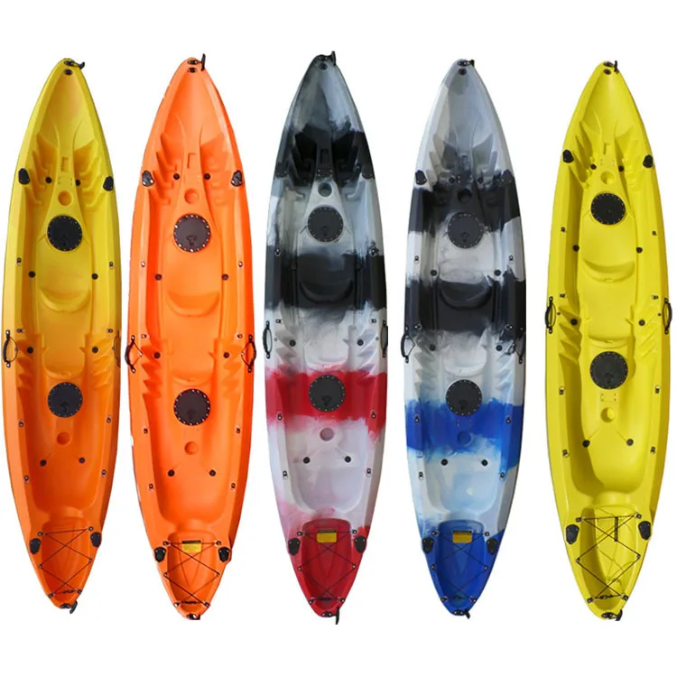 Factory supply 380cm Fishing Kayak 2-3 Personas Seater canoe/kayak with paddle and set