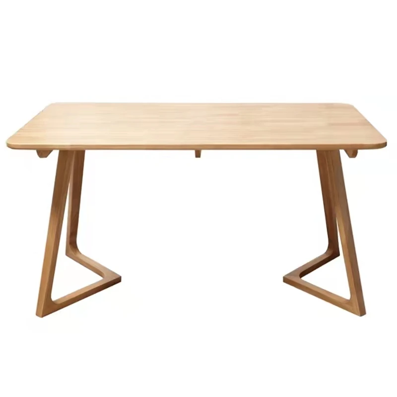 Manufacturer Wholesale Dining Room Furniture Solid Wood Leg Modern Dining Table For Sale