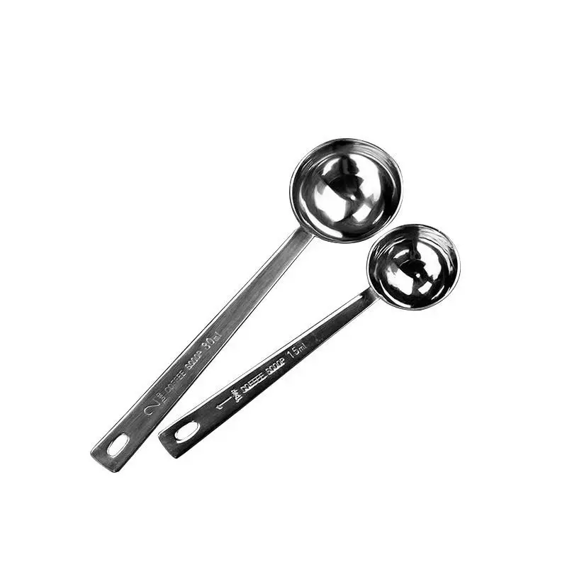 
Drop shipping multi function coffee bean measuring spoo long handle stainless steel coffee scoops 