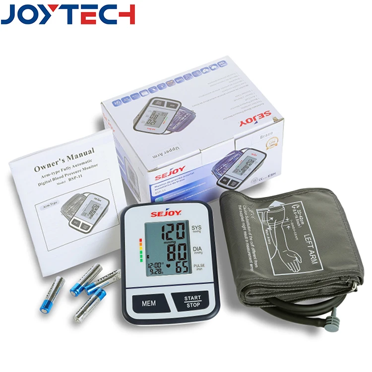 Automatic Upper Arm Blood Pressure Monitor With Cuff