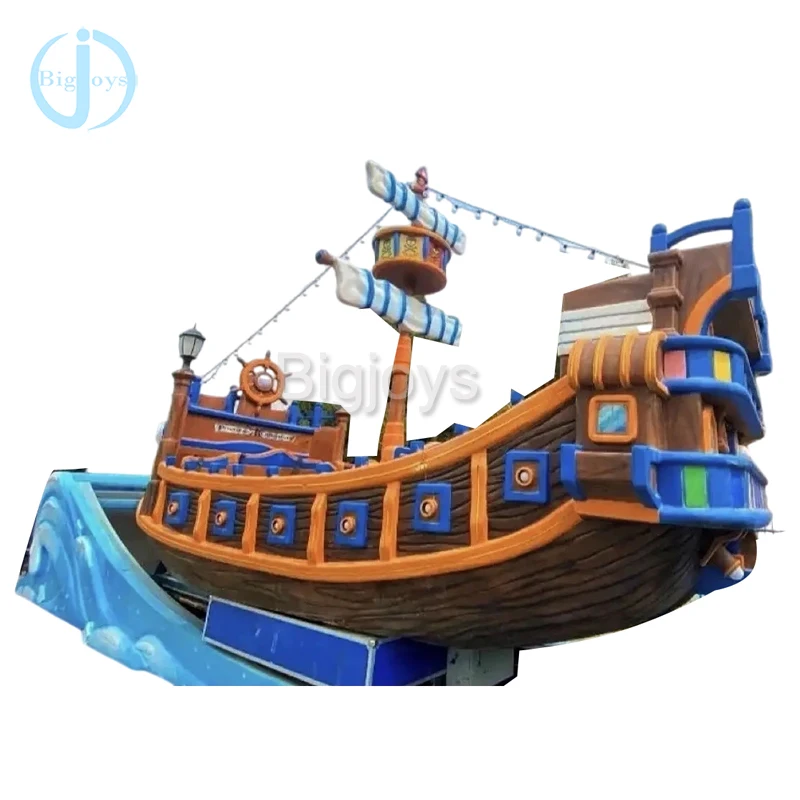 2024 new product pirate ship theme flying car for sale, outdoor mini flying car ride