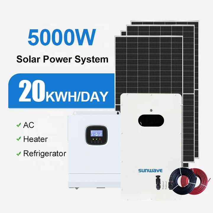 Солнечная энергетическая система Sunwave полная мощность 6 2 кВА домашняя гибридная солнечная панель 8000 Вт 10000 полный комплект 10 кВт