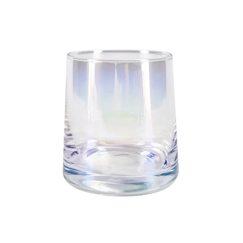 8 oz clear cylinder empty unique  amber colorful  iridescent candle jars luxury 250 ml for candle making