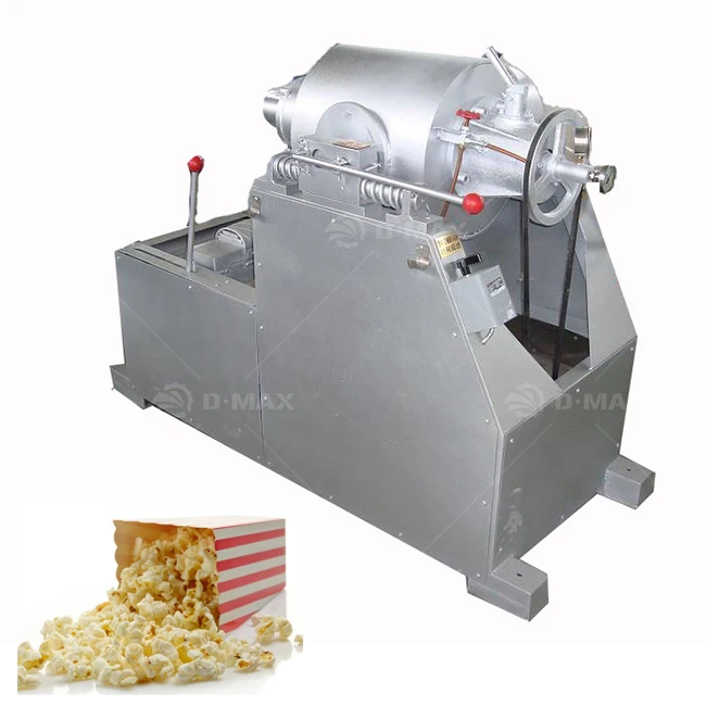 High performance hot air flow rice grain cereal wheat puffing popping maize puffing machine