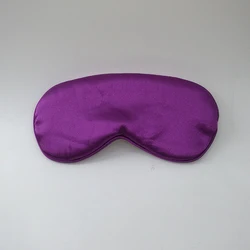 Wholesale Adjustable custom texts on satin material sleep eye mask Travel Sleep Eye Mask