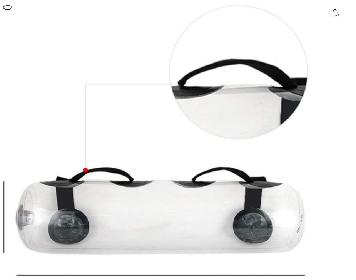 Fitness equipment supplies Water injection weight lifting water bag Energy pack Weight bearing balance strength training fitness