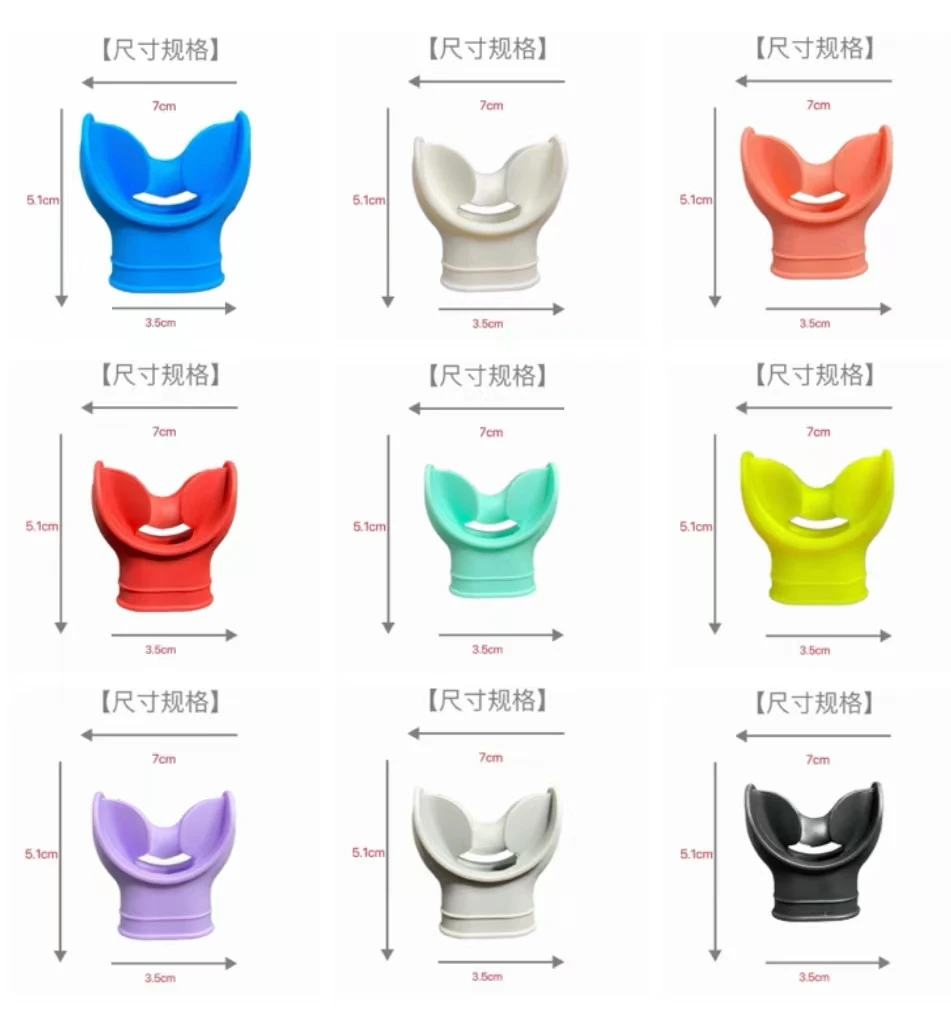 Sinodiving 1 Piece Moldable Silicone Diving Bite Mouthpiece Water Snorkelling Valve Breathing Black Professional manufacture