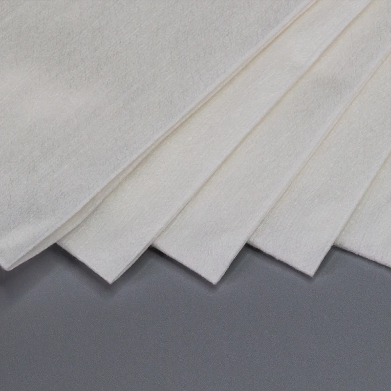 Disposable Thick Soft Bamboo Nonwoven Washcloths for Sensitive Skin for Face Salon or Hotel Use Adult Size Square Pattern