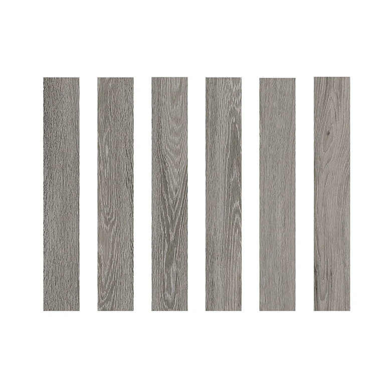 Home interior wood look wall tiles non slip matte 15x90 dark gray porcelain wooden tiles floor