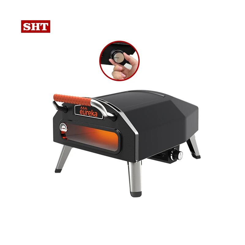 Outdoor Portable 16 Inch Oven Gas Pizza Horno Para Cheap Pizza Ovens with BBQ