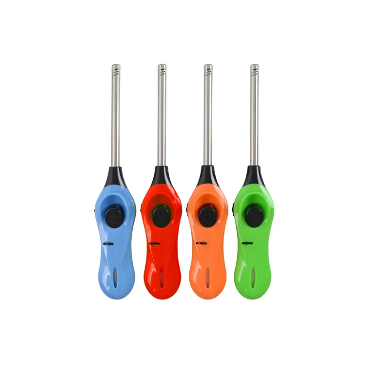 2021 HOT SALE HIGH QUALITY LONG  TUBE PLASTIC LIGHTER REFILLABLE   BUTANE  GAS LIGHTER