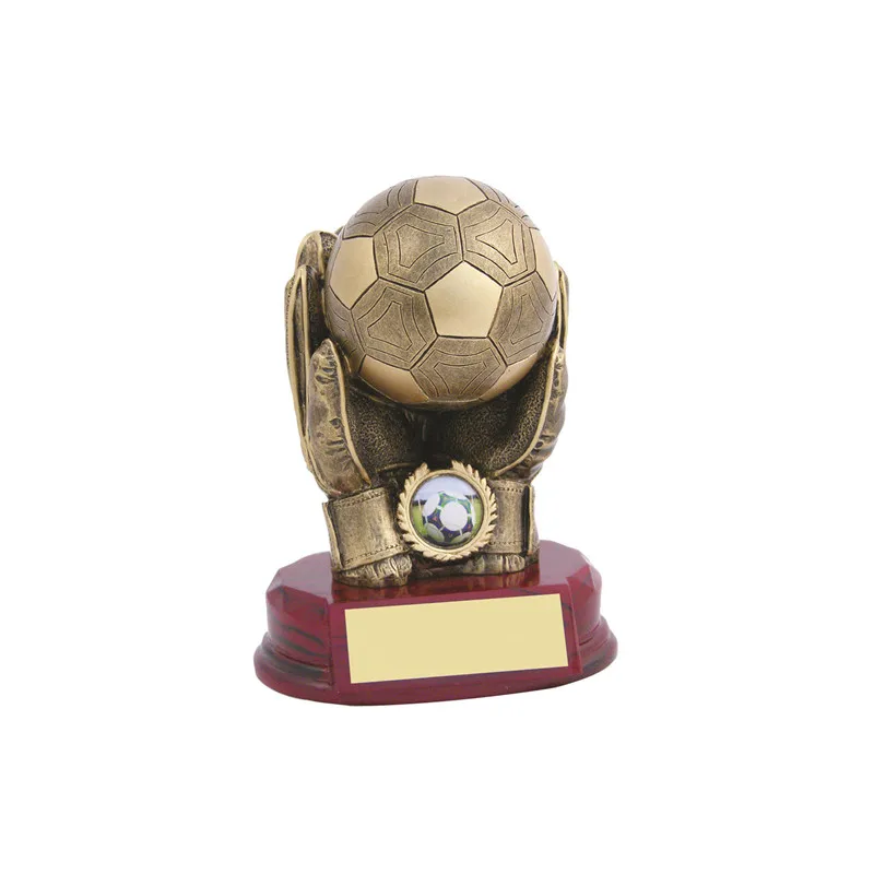 Polyresin mini soccer shoe boot award trophy cups