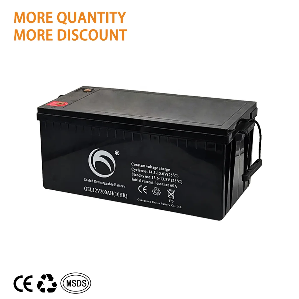 Hot Sale 12V 200AH UPS solar system Prismatic Energy Storage Battery Maintenance-free Sealed AGM Lead Acid Gel Batteries