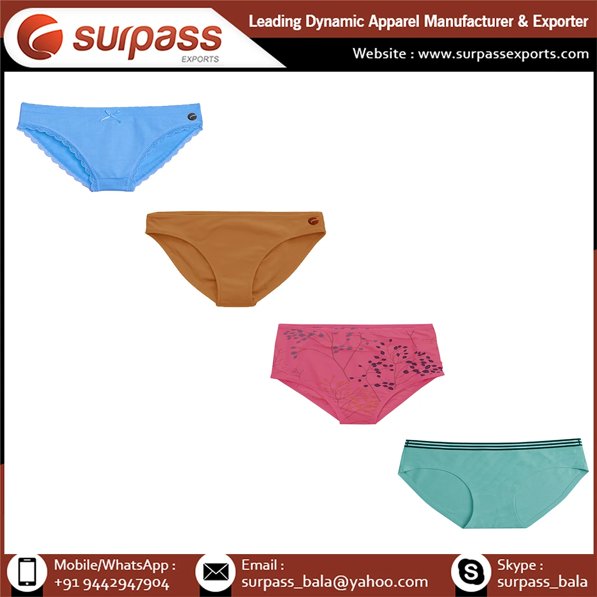 Women panties cotton underwear young girls sexy panties available