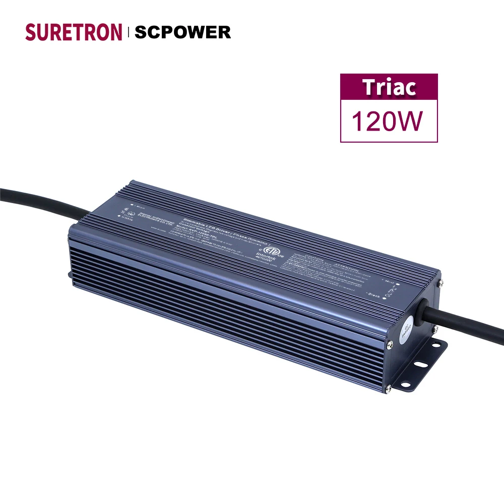 Power Transformer 120w dimmable 24v 12v led driver with all necessary regulations and standards for America