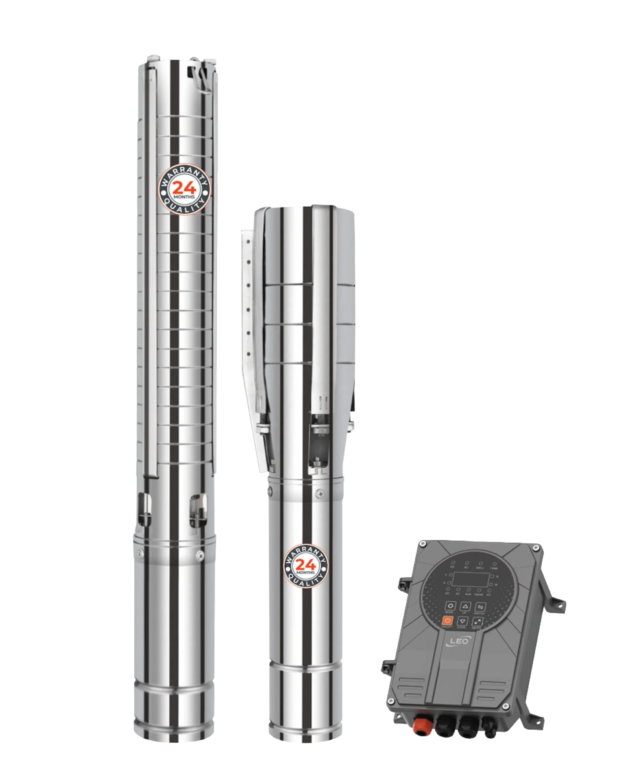 LEO Deep Well Pump Hybrid ac dc Solar Water Pump Submersible Borehole Water Pump