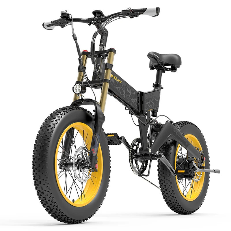 LANKELEISI X3000PLUS-UP 20 inch folding fat tire electric bike 48v 17.5ah lithium battery ebike 1000w electric bicycle