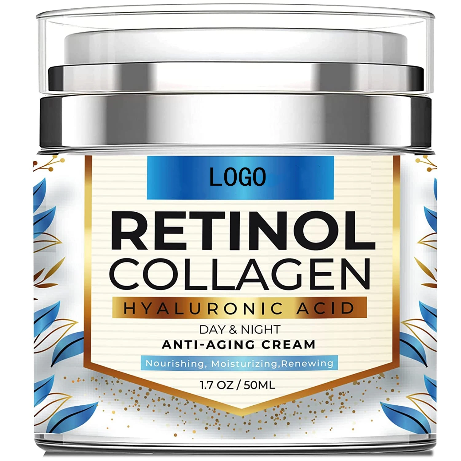 LYW Private Label Hyaluronic Acid Collagen Moisturizing Cream Facial Retinol Cream Anti-Wrinkle Anti-Aging Cream