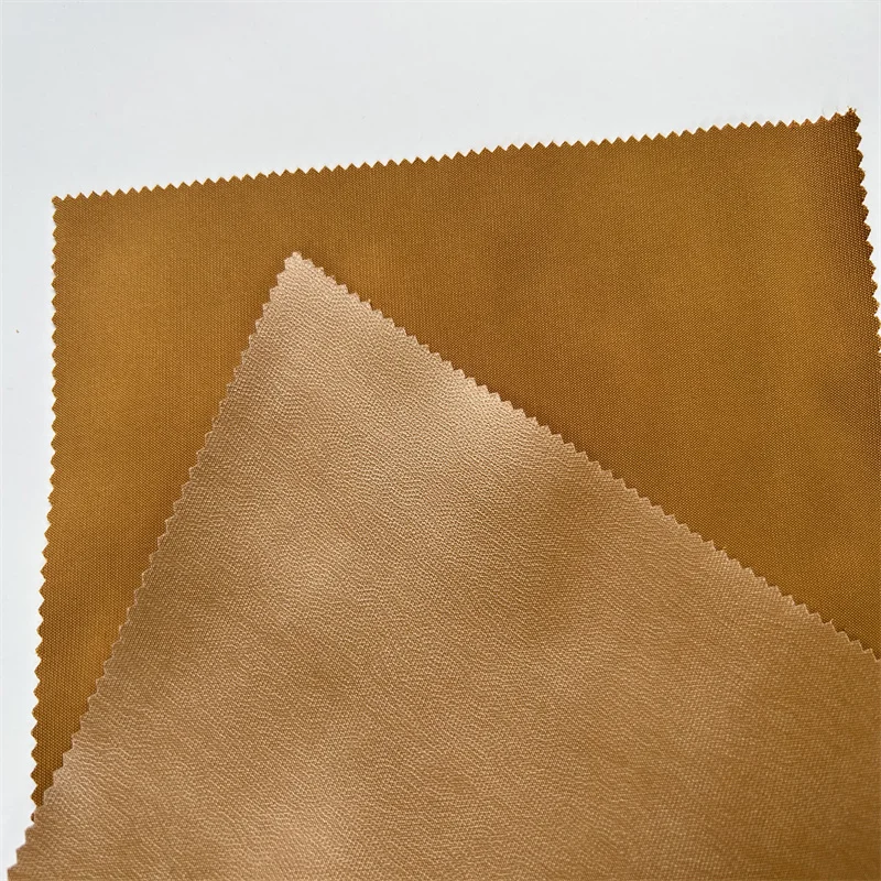 Polyester Spandex PE Bonded Pongee Film Laminated Stretch Fabrics