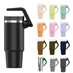 Rotatable Handle  Water Iced Tea Coffee Mug Cup Iced Tea Coffee  Large Sports Water Bottle Vacuum Insulated Bottle insulated