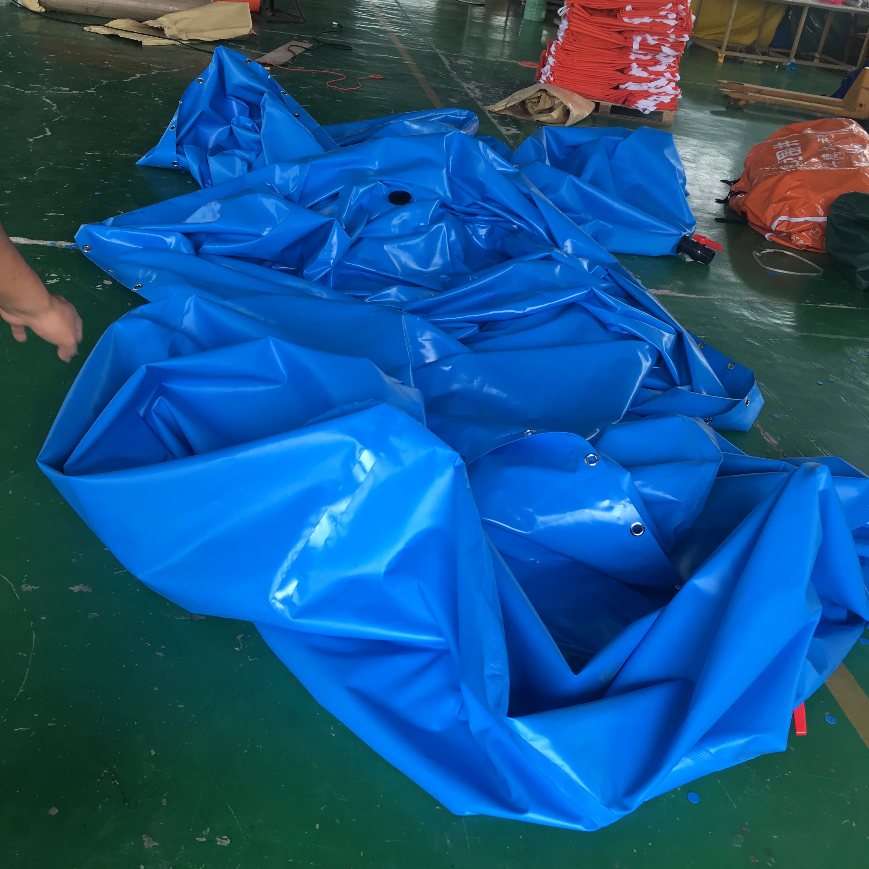 China Factory Directly PVC Fish Farming Tank 5000 Liter Tarpaulin Bladder for Fish Breeding