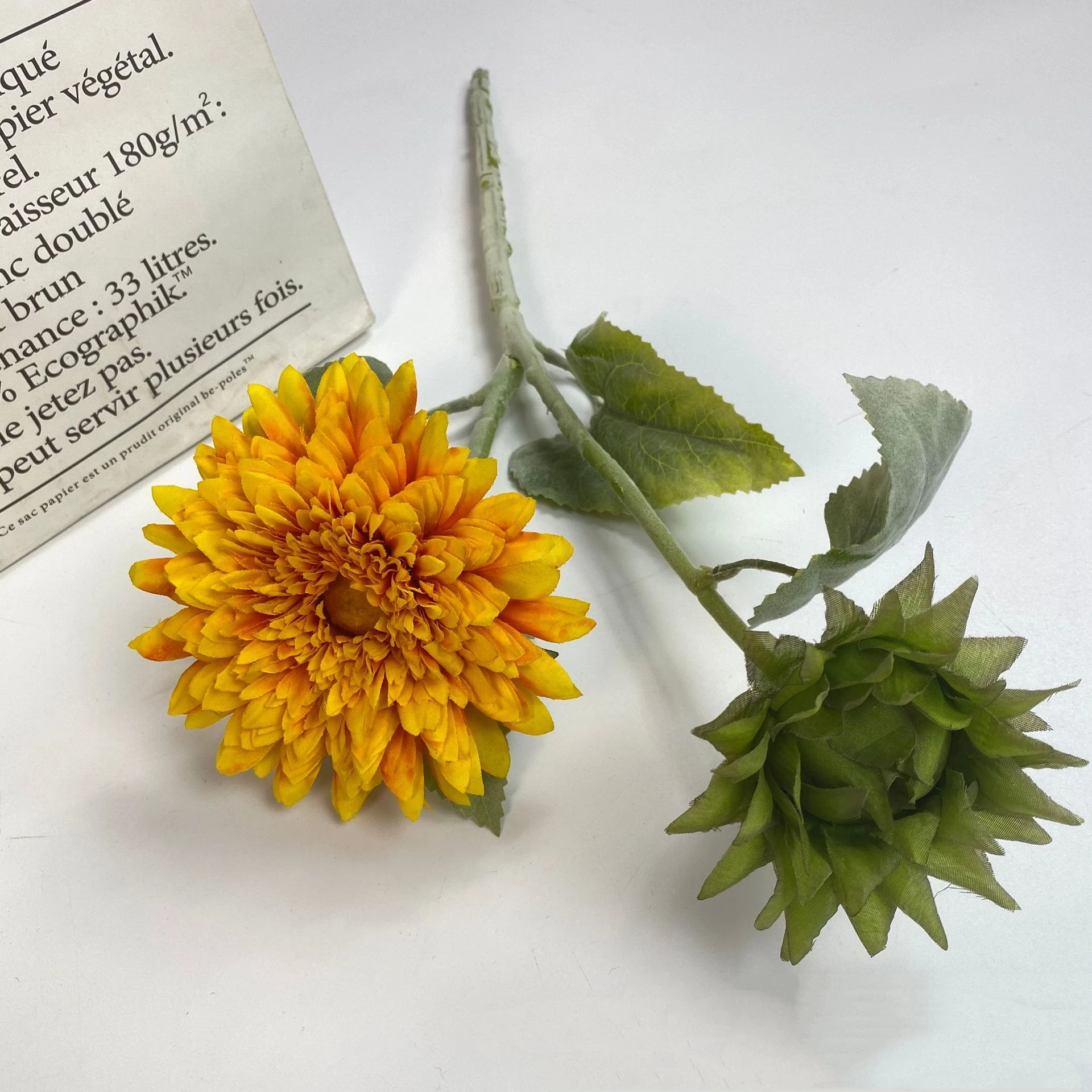 YOPIN-1712 Wholesale 2 Heads Artificial Silk Gerbera Daisies Flowers For Home Decor