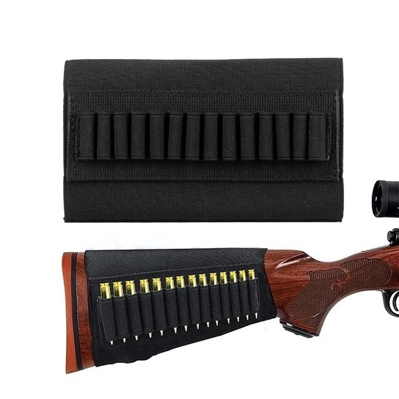 Tactical 14 Rounds Shell Holder Bullet Pouch Molle Cartridge Carrier Bag