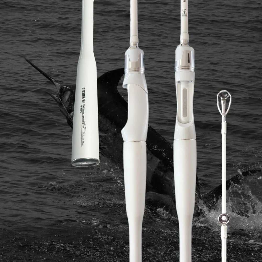 High quality high carbon baitcasting rod for saltwater casting fishing rod for bass blackfish with a straight fishing rod