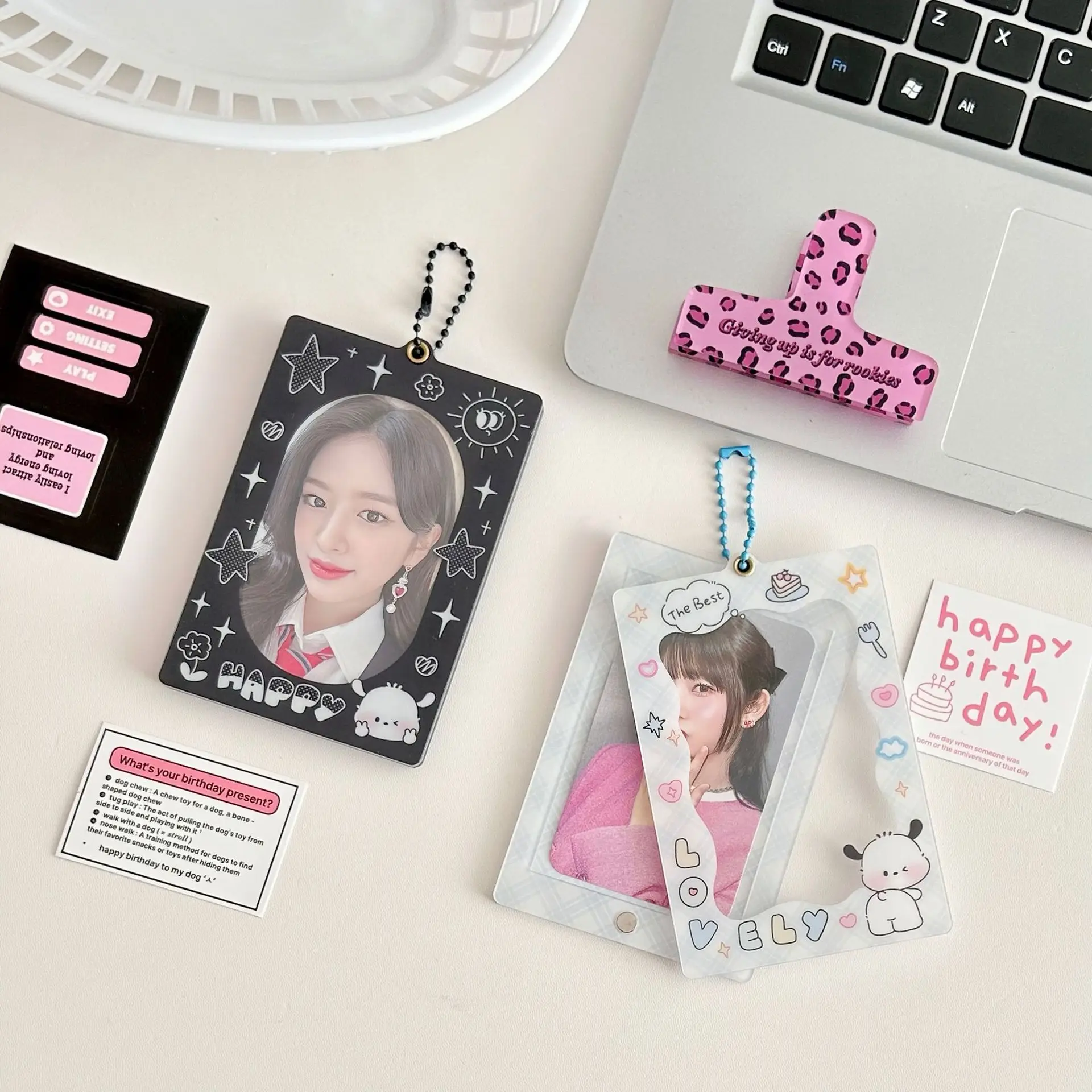 Double-Sided Acrylic Magnetic PC Holder K-pop Photocard Holder for Acrylic Photocards Card Holders