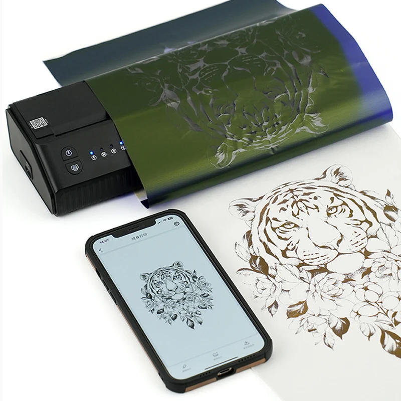 TattooPro сенсорный беспроводной термопринтер для переноса татуировок портативные принтеры