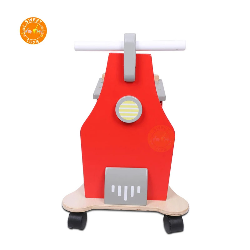 2021 New Arrival Toddler Wooden Scooter Baby Cute Wooden Balance Bike With Four Wheels Preschool Ride On Toys