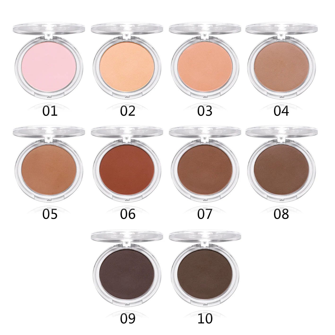 High pigmented OEM matte cruelty free pressed powder foundations and face powder makeup