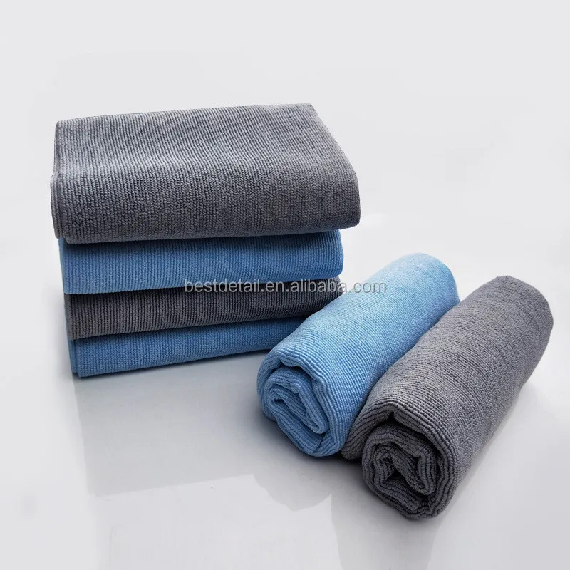 Lint Free 16x16 420 Edgeless Pearl Microfiber Towel for Ceramic Coating Auto Detailing Car Wash Buffing Polishing Glass Window