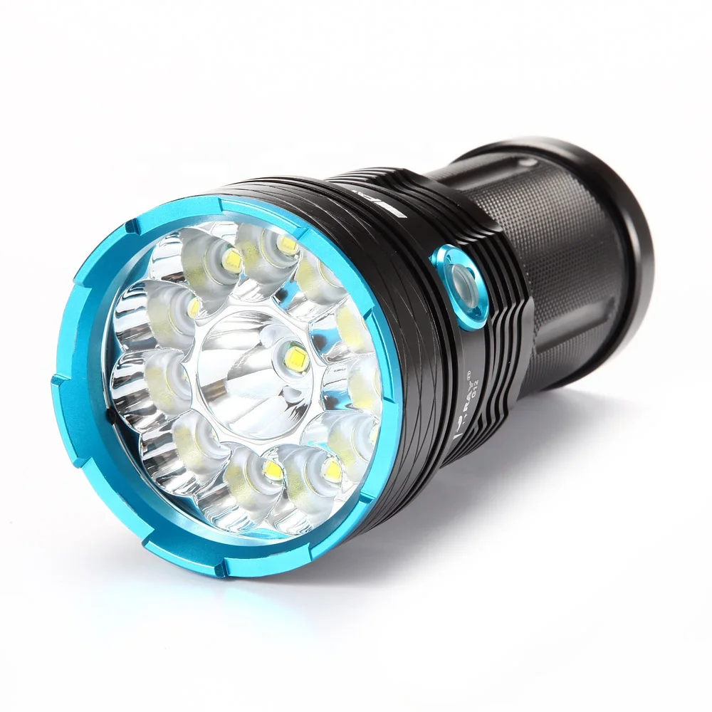  Светодиодный фонарик 12x XM-L T6 18650 водонепроницаемый тактический для кемпинга охоты