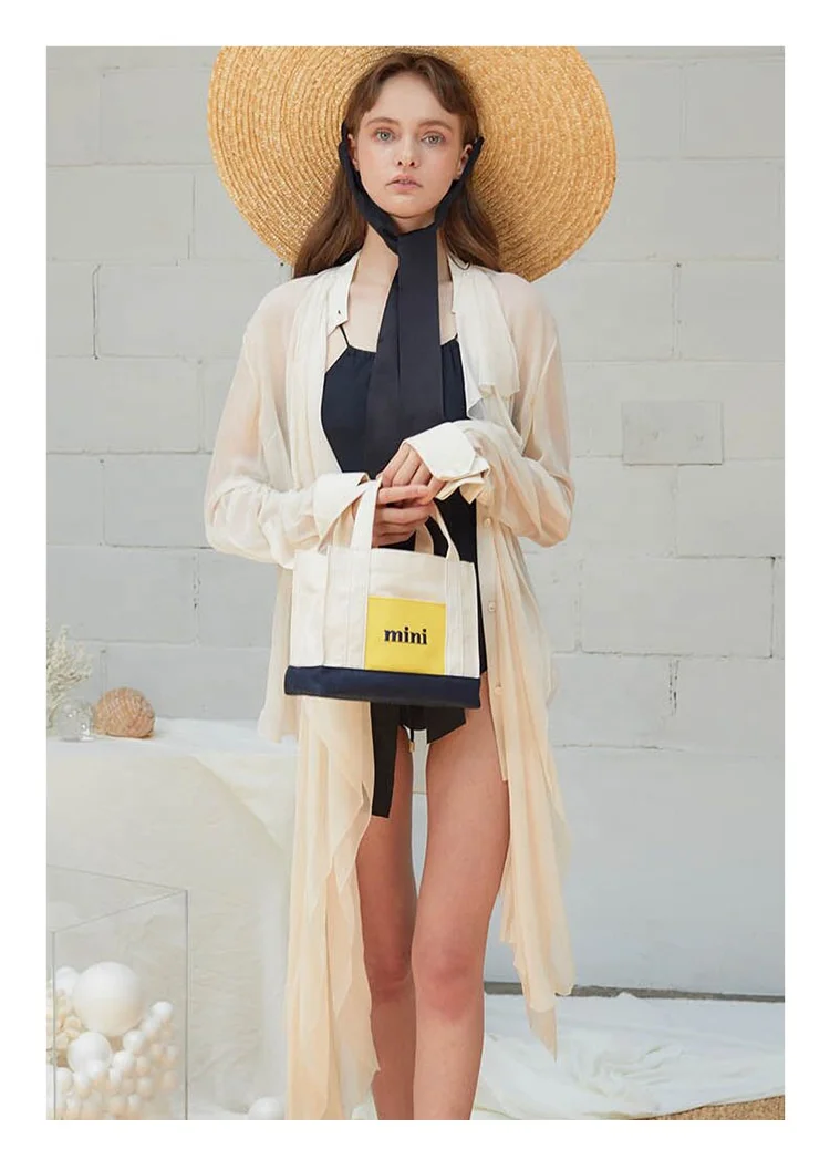 new reap white women tote messenger bag canvas with long red handles as lady cross body bag