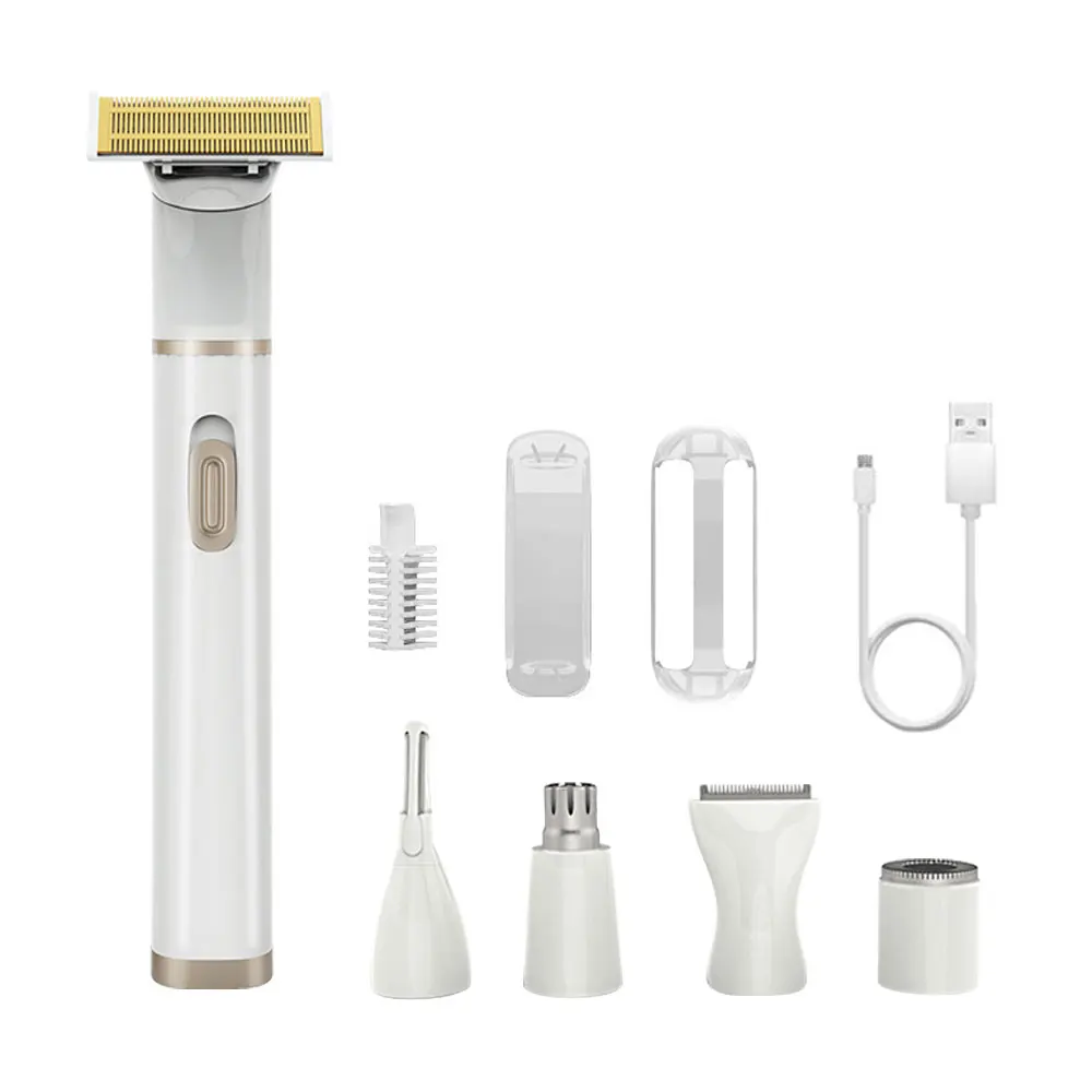 2023 New Rechargeable Women Electric Shaver 5 in 1  Shaver Hair Arm Leg Bikini Face Portable Remover Razor Trimmer For Gift
