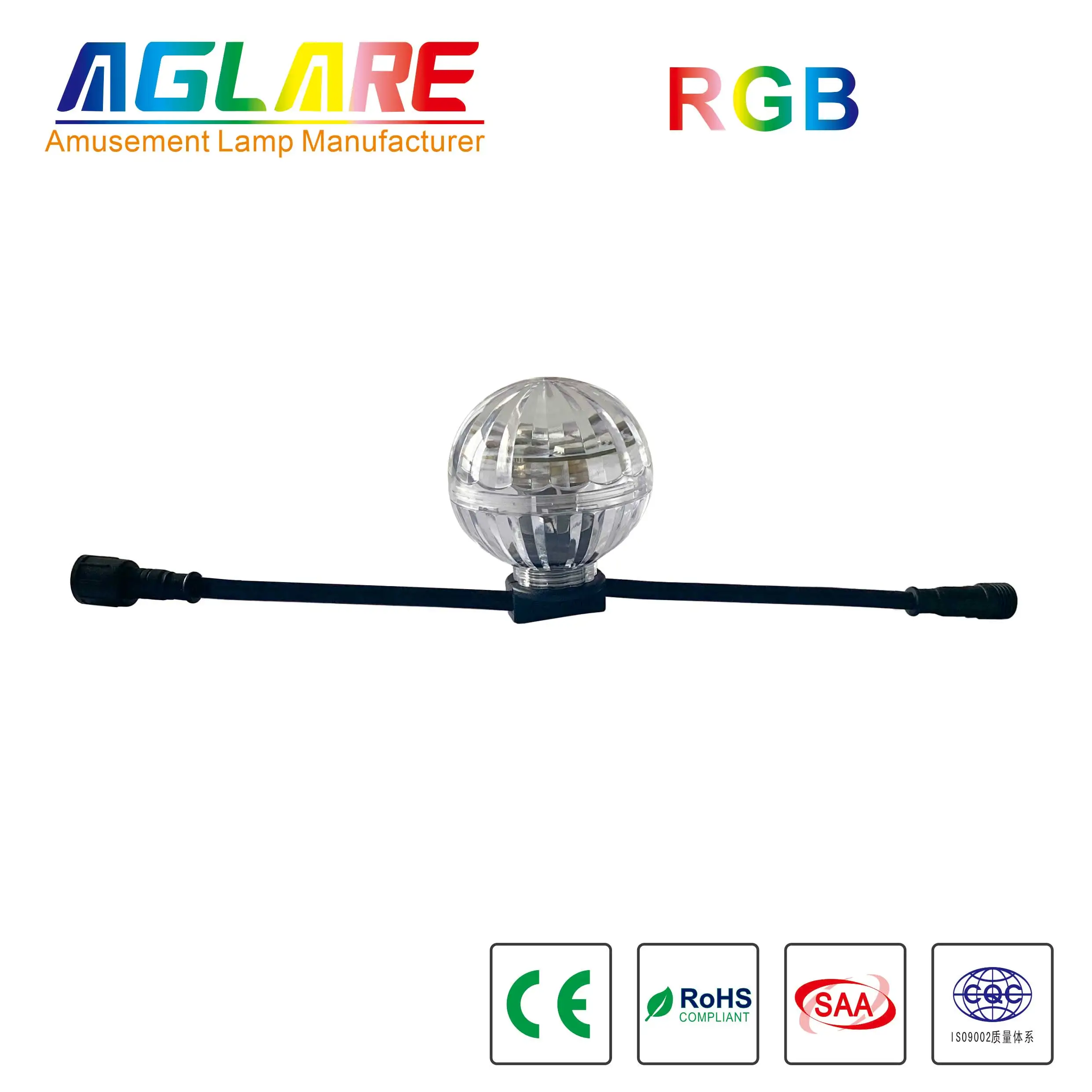 DC24V 60 мм DMX управляемое RGB Освещение кабошон пиксельные огни карнавальные светодиодные Забавные Развлечения