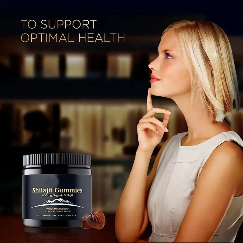 OEM Pure Shilajit Extract Gummies Himalayan Organic Shilajit Resin Gummies for Energy Support and Brain Memory Shilajit Gummies