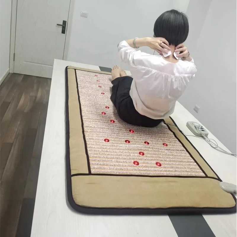 new health care home mattress household use infrared heating therapy mat with PEMF magnet for pain relief relax massage