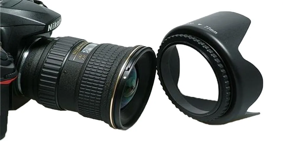 BAODELI Camera Lens Hood For Canon 77d 100d Sony A6000 Fujifilm Nikon D3000 D3500 D5100 D5600 Accessories
