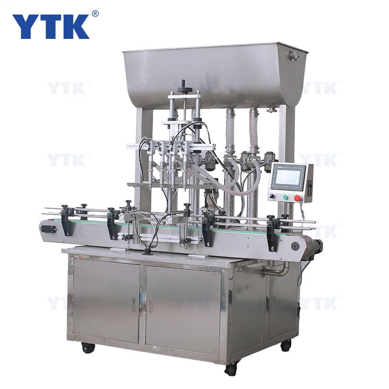 Automatic 4 Heads Bottle Water Filler Semi-automatic Liquid Vial Filling Machine For Juice Beverage Soy Sauce Oil
