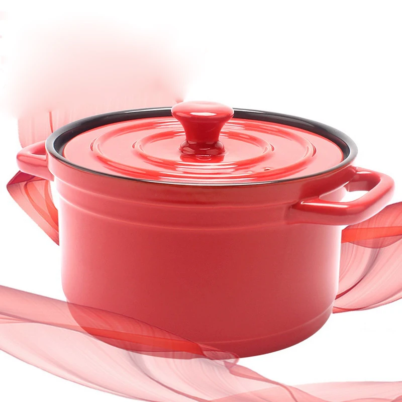 Classic Ancestral Durable Colorful Ceramics Enamel Casserole Pot Dutch Oven  For Kitchen Cooking
