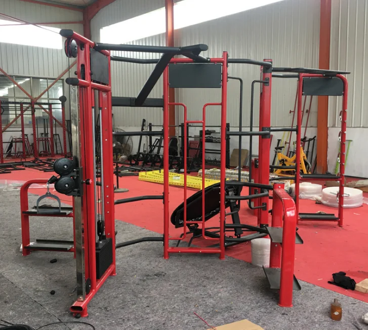 Commercial Fitness Multi Function Jungle Free Weight Synergy 360 8 Gates Equipment With Whole Set of Accessories