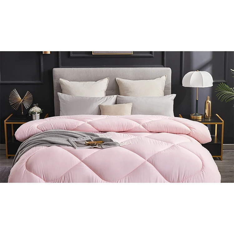 
 Quilted comforter set simple style 3 piece quilt sets bedding sets fluffy comforter  