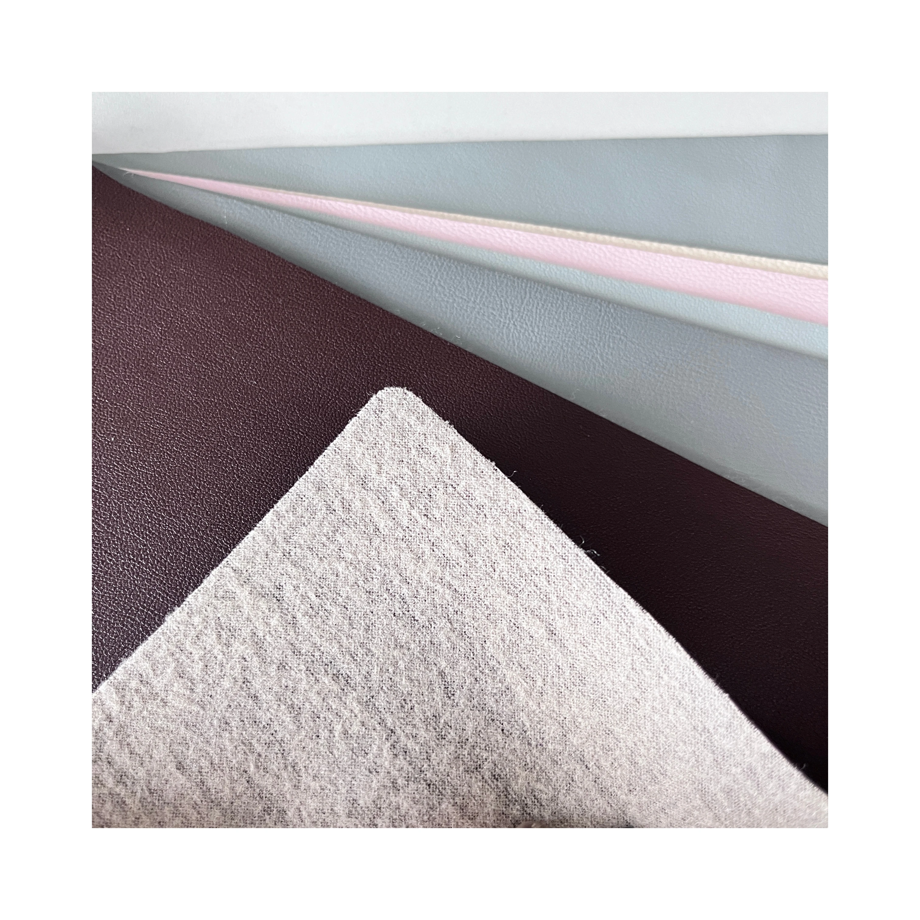 Tanned Imitation Cow Nubuck PU Vegan Artificial Leather for shoe for bag