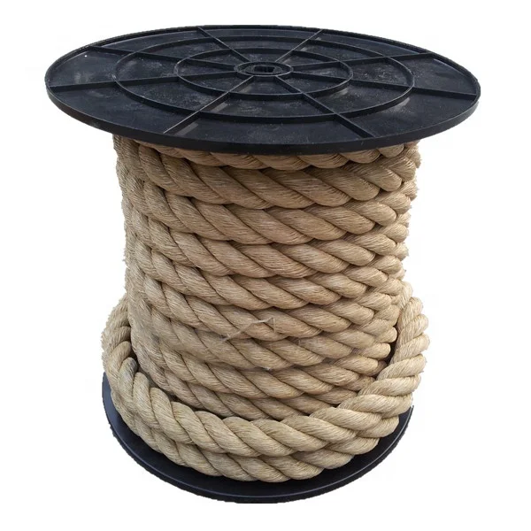 PP cord  3 strands twisted rope 32MM Hemp color