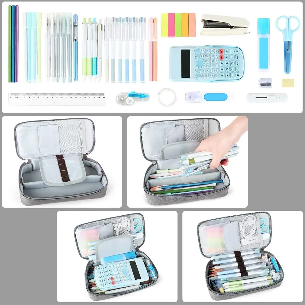 Wholesale Big Capacity Storage School Stationery Pouch Customized Pencil Case